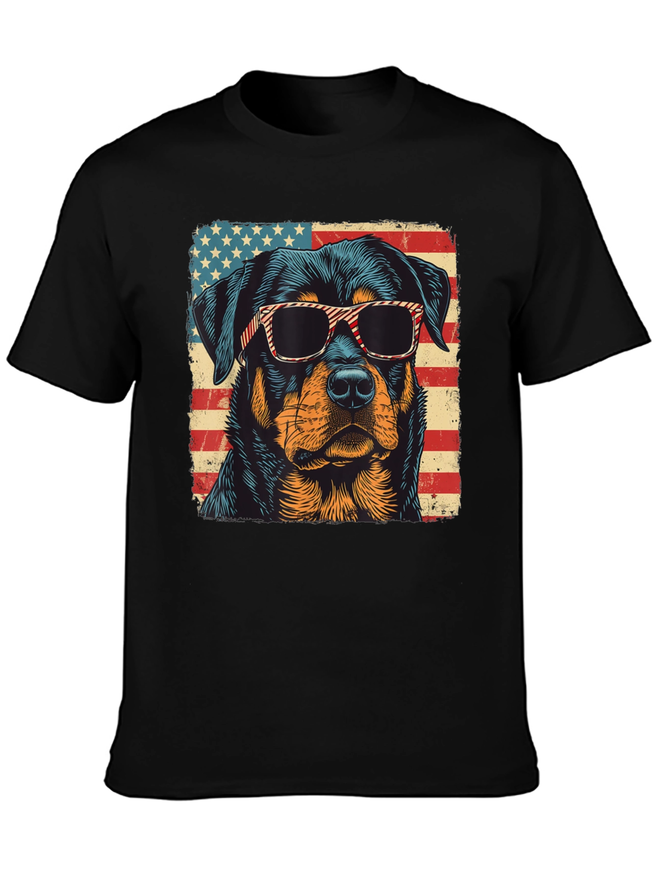 Patriotic Rottweiler T-Shirt