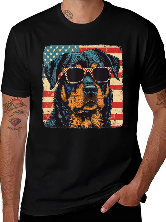 Patriotic Rottweiler T-Shirt
