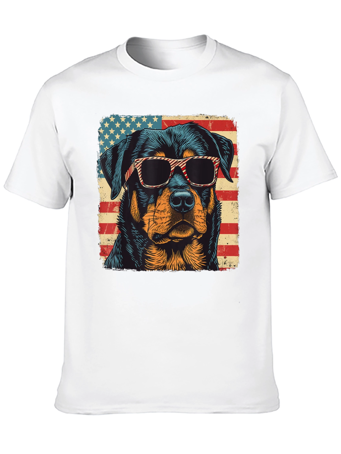 Patriotic Rottweiler T-Shirt