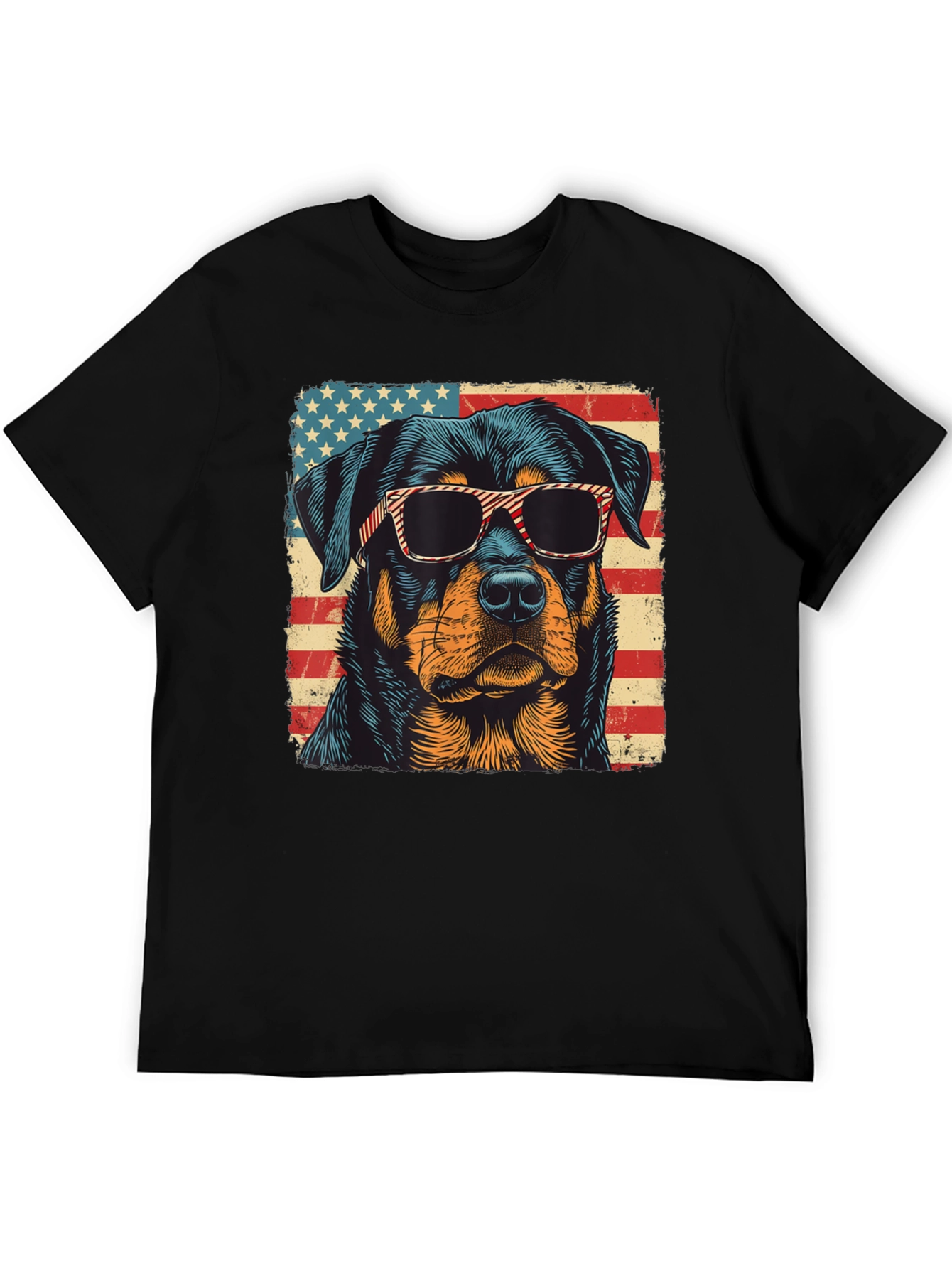 Patriotic Rottweiler T-Shirt