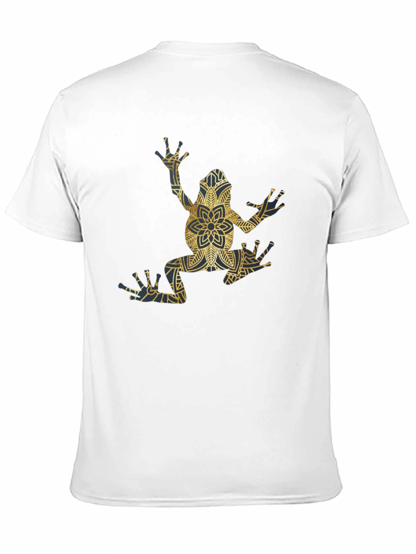 Frog Mandala Graphic Tee - Unique Mens Black T-Shirt