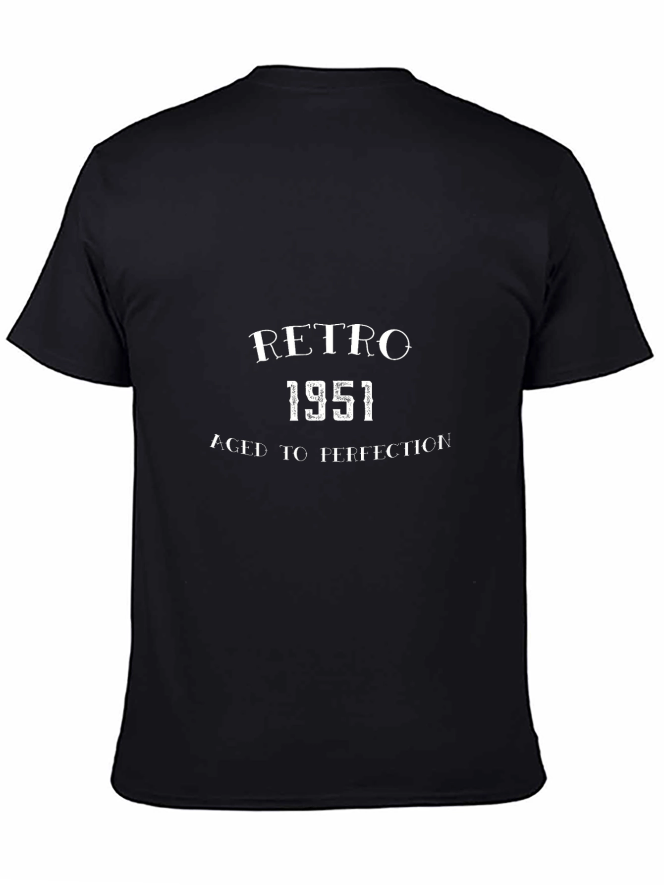 Retro 1951 Aged to Perfection Black T-Shirt