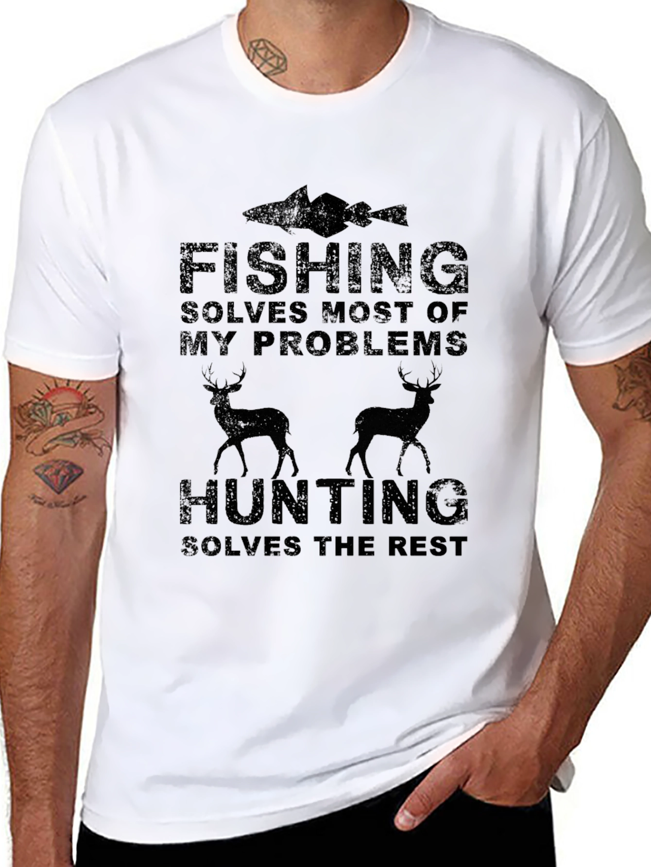 Fishing and Hunting Problems Solved Tee