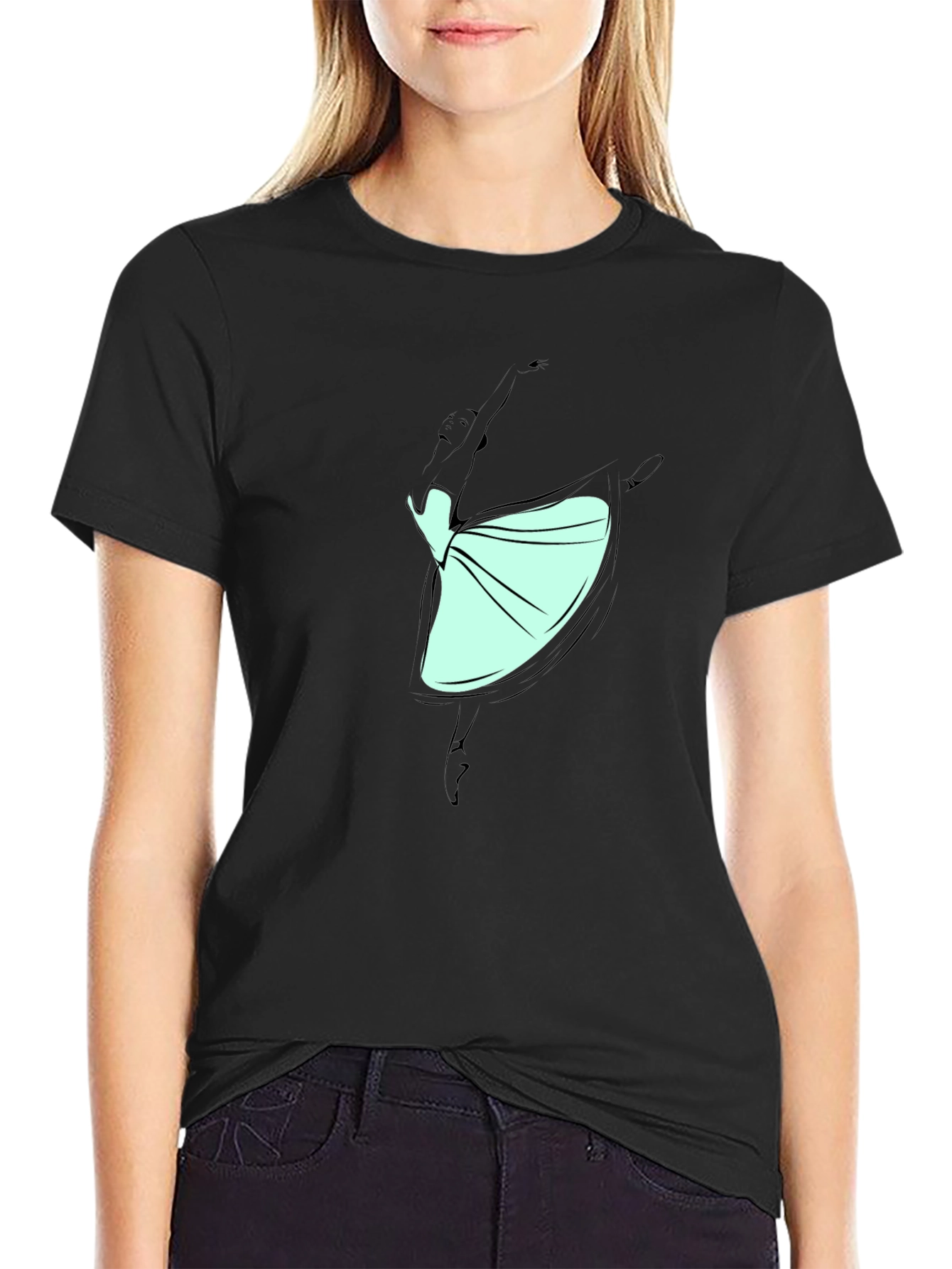 Ballerina Dance Graphic T-Shirt