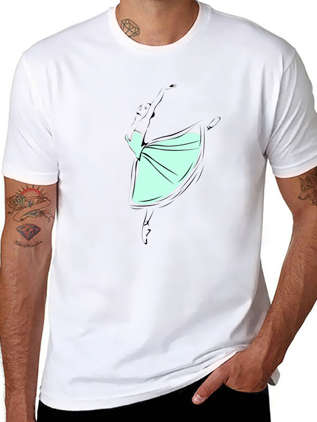 Ballerina Dance Graphic T-Shirt