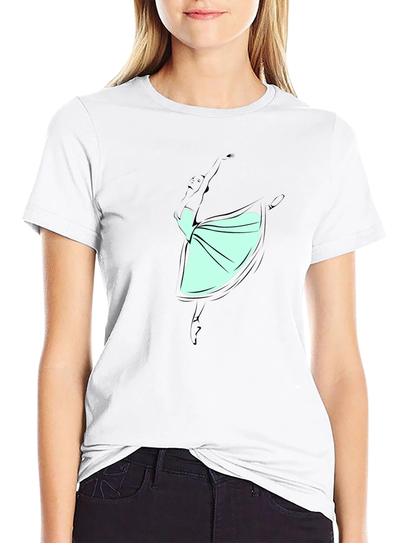 Ballerina Dance Graphic T-Shirt