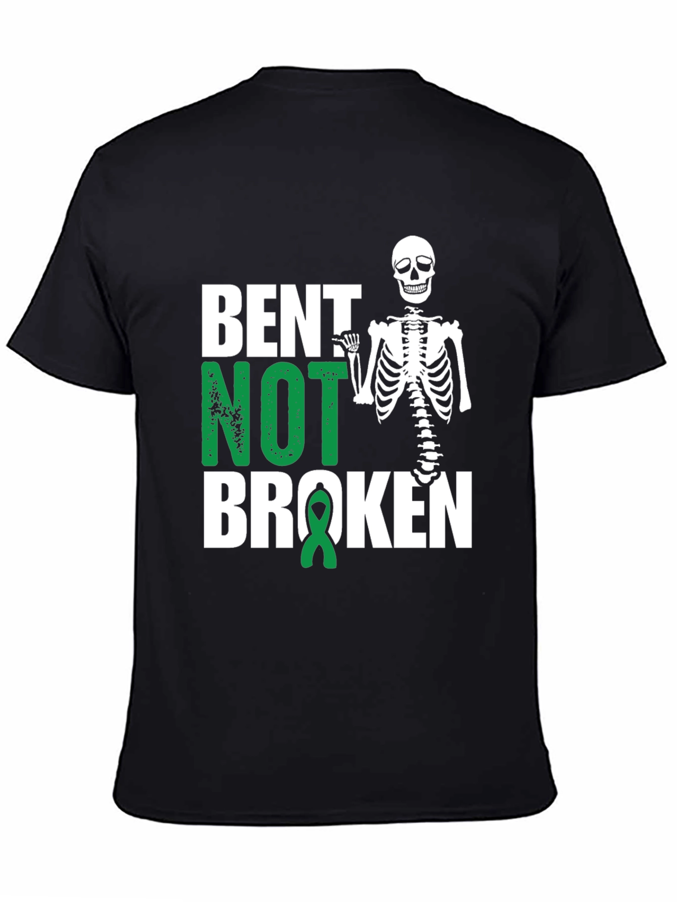 Bent Not Broken Skeleton Graphic Tee