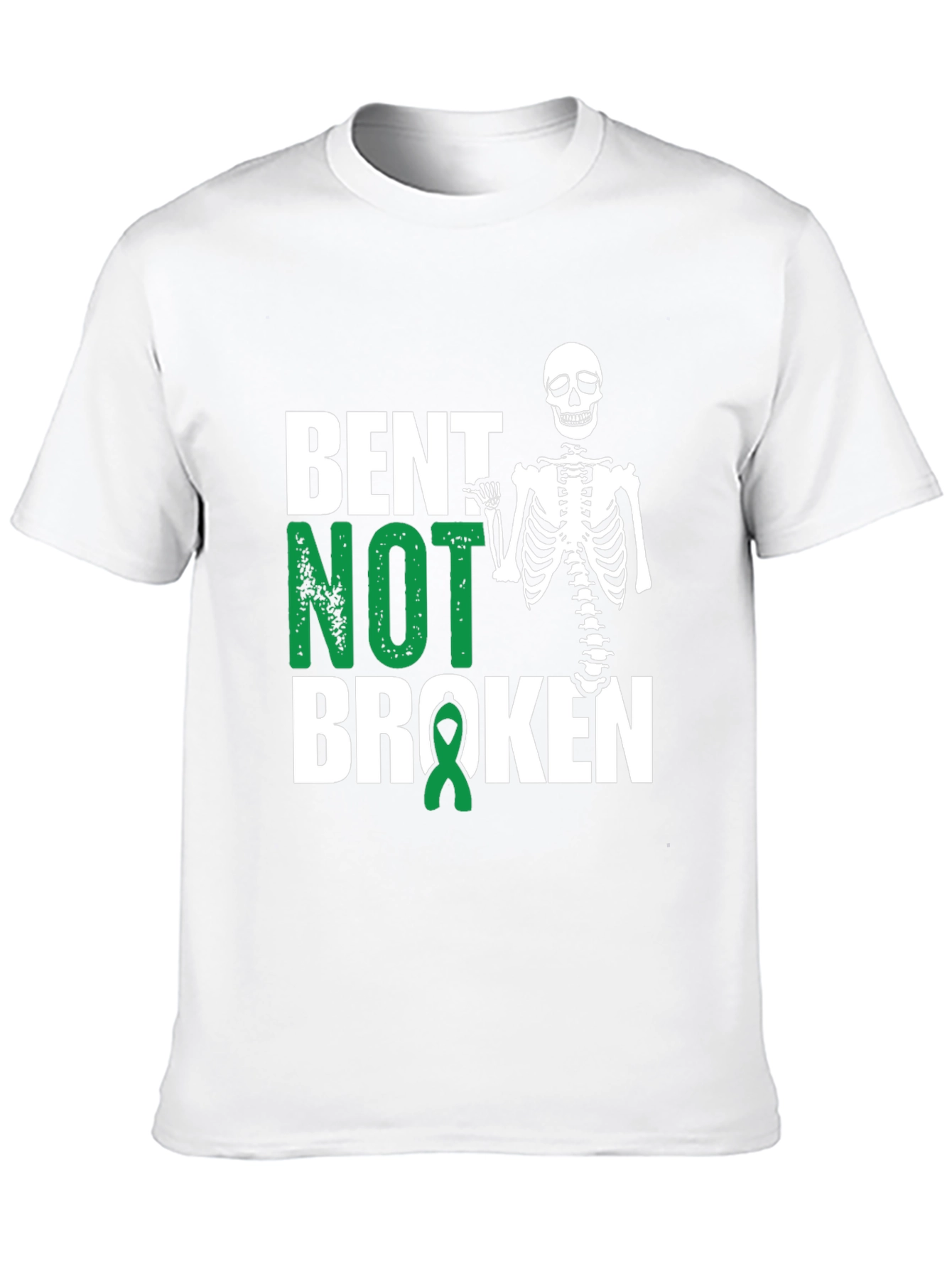 Bent Not Broken Skeleton Graphic Tee