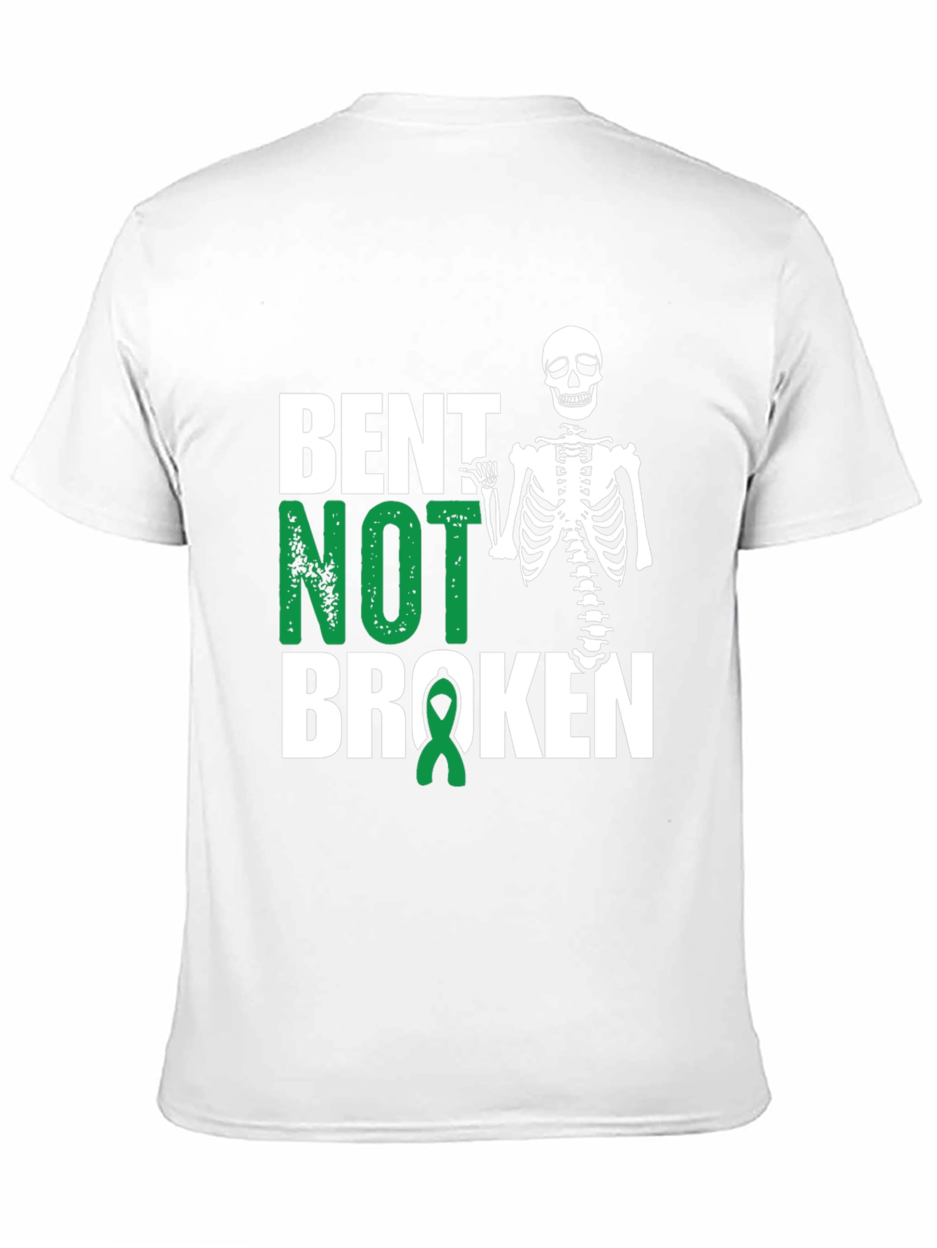 Bent Not Broken Skeleton Graphic Tee