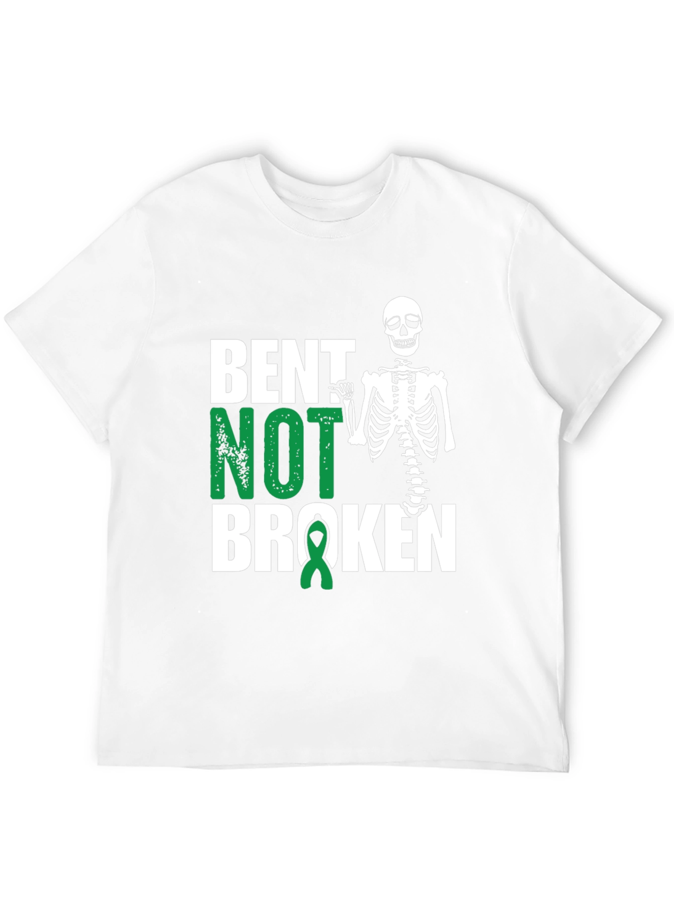 Bent Not Broken Skeleton Graphic Tee