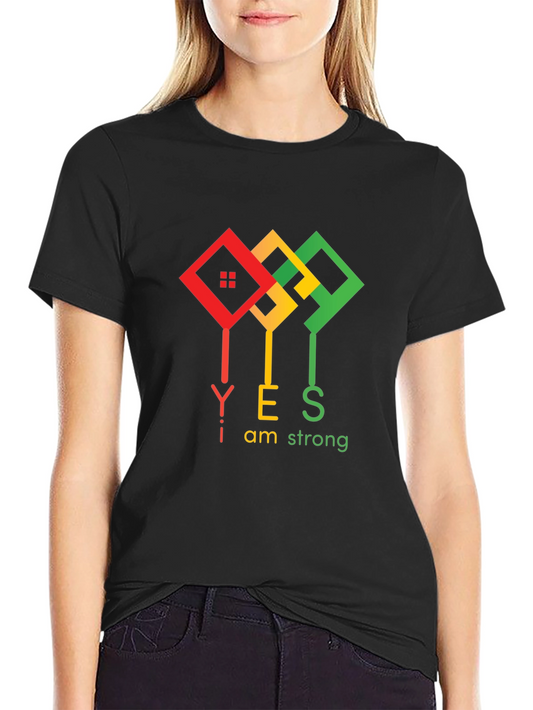 I am Strong Black T-Shirt