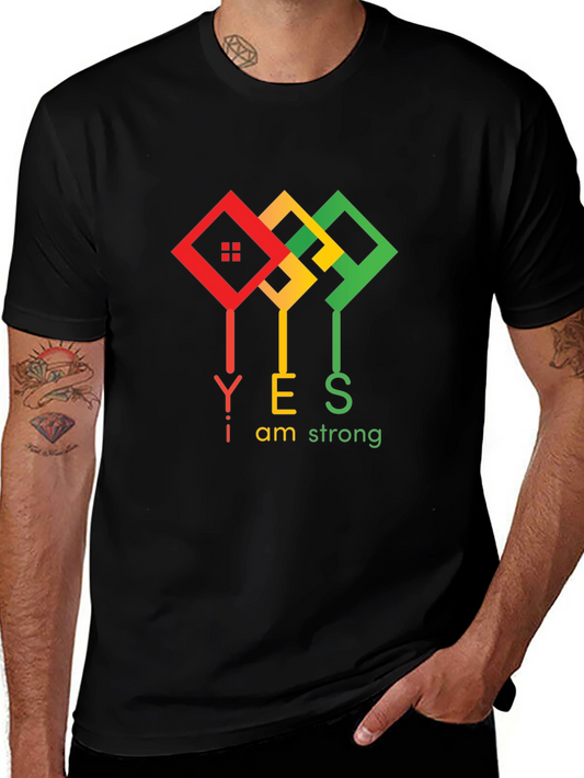 I am Strong Black T-Shirt