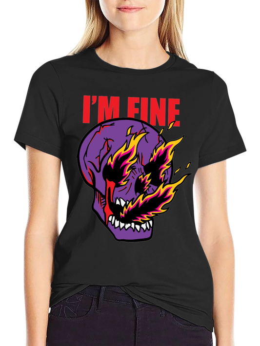Im Fine Skull Graphic Tee - Mens Black T-Shirt