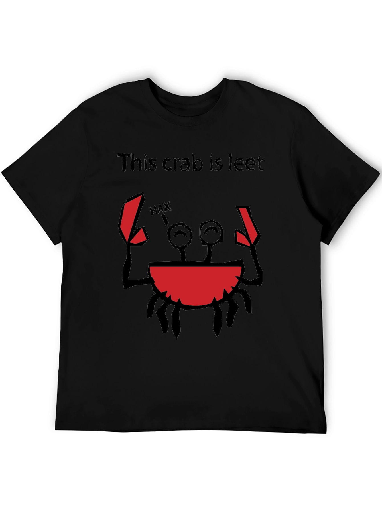 This Crab is Leet T-Shirt Funny Hax Graphic Tee