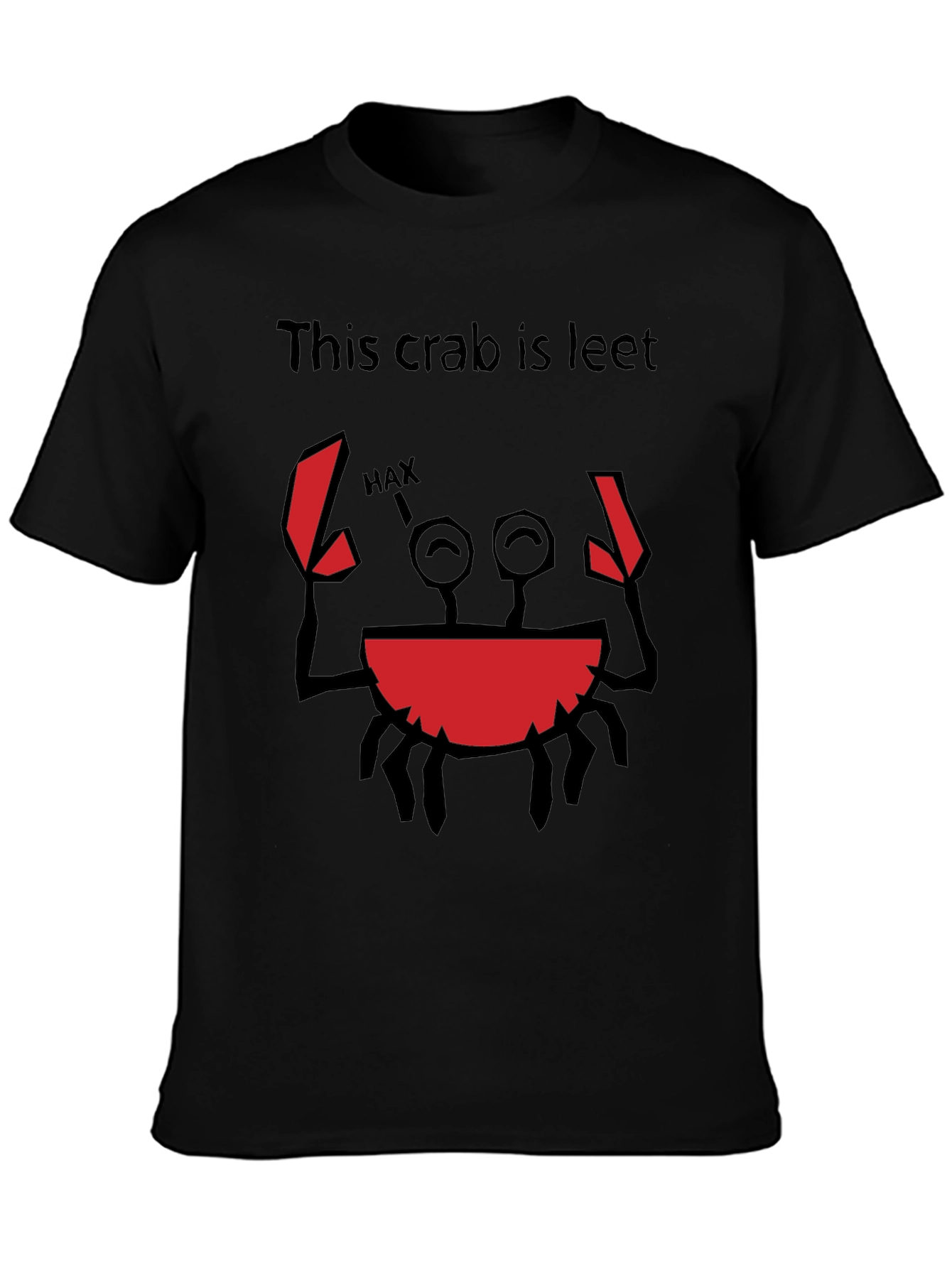 This Crab is Leet T-Shirt Funny Hax Graphic Tee