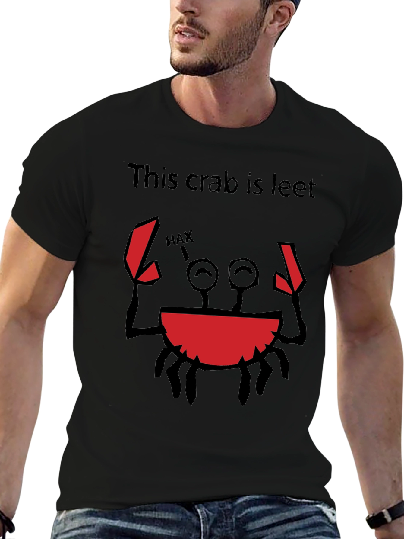 This Crab is Leet T-Shirt Funny Hax Graphic Tee
