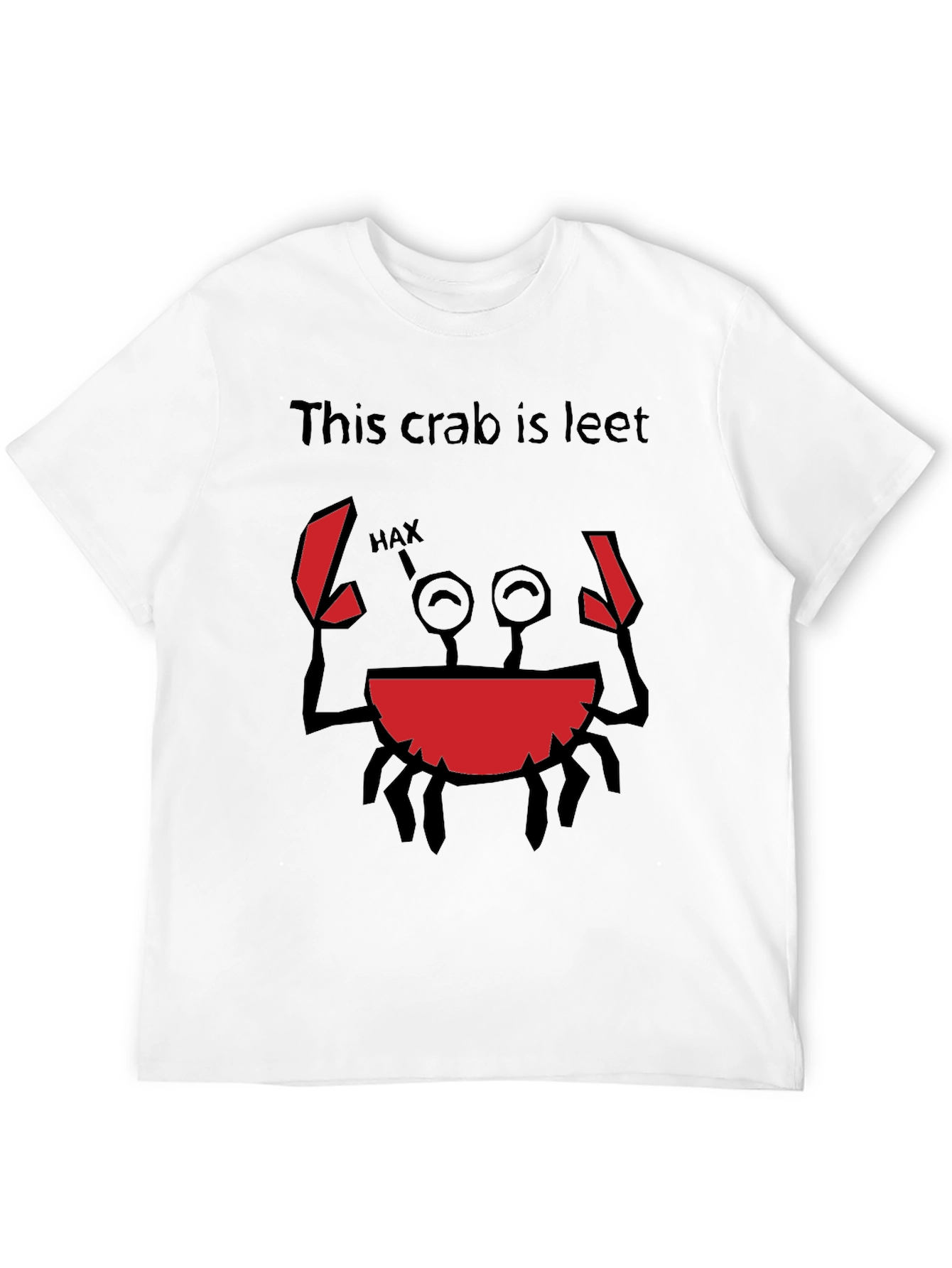 This Crab is Leet T-Shirt Funny Hax Graphic Tee