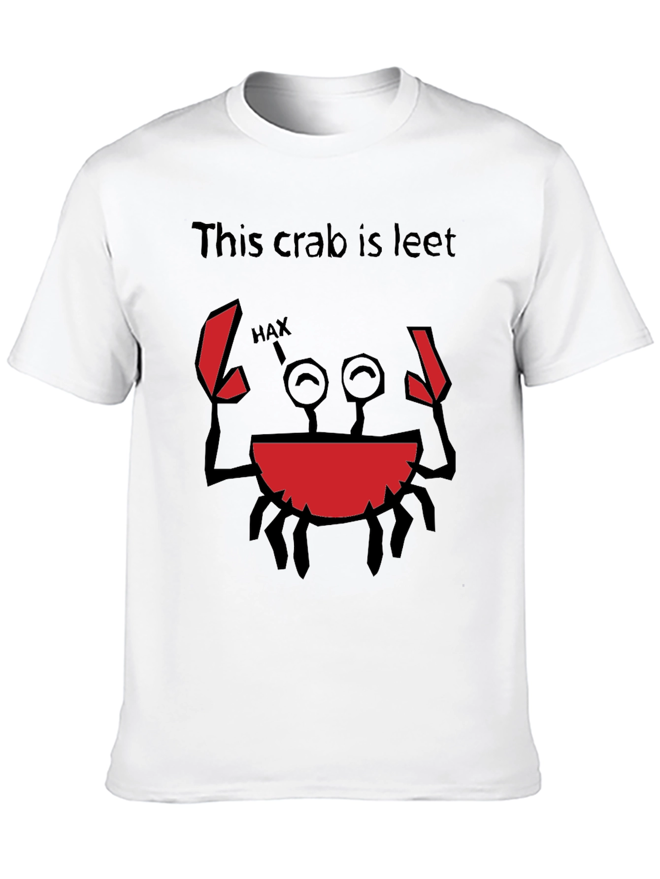 This Crab is Leet T-Shirt Funny Hax Graphic Tee