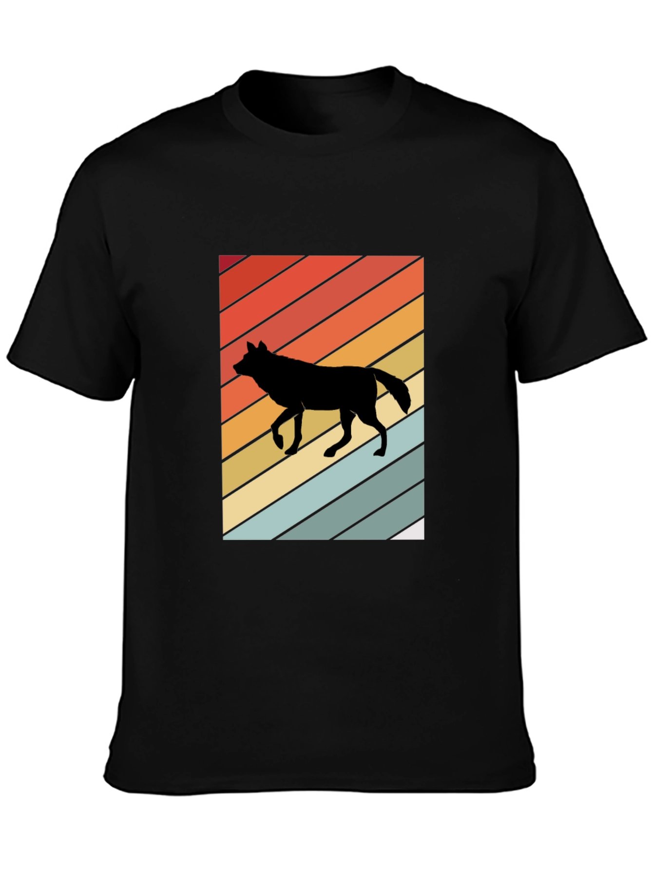 Retro Wolf Graphic Tee - Cool Style!
