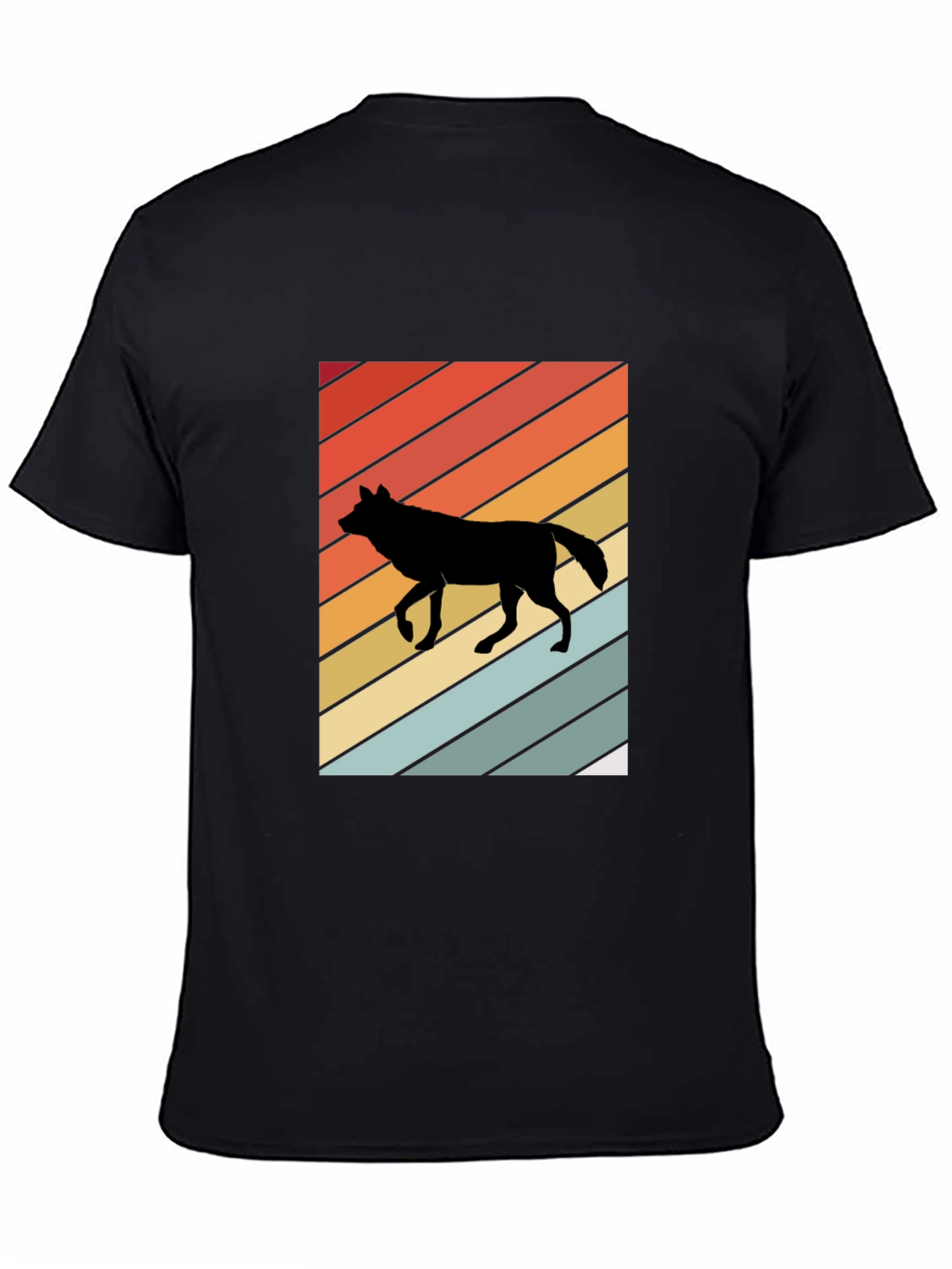 Retro Wolf Graphic Tee - Cool Style!