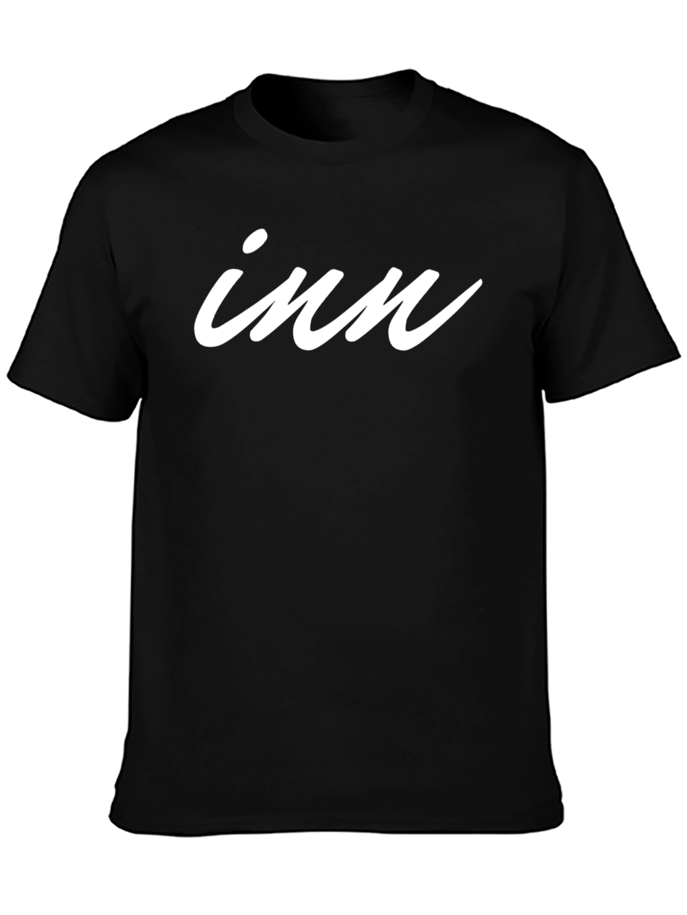 Inn Graphic T-Shirt - Black Cotton Blend Tee