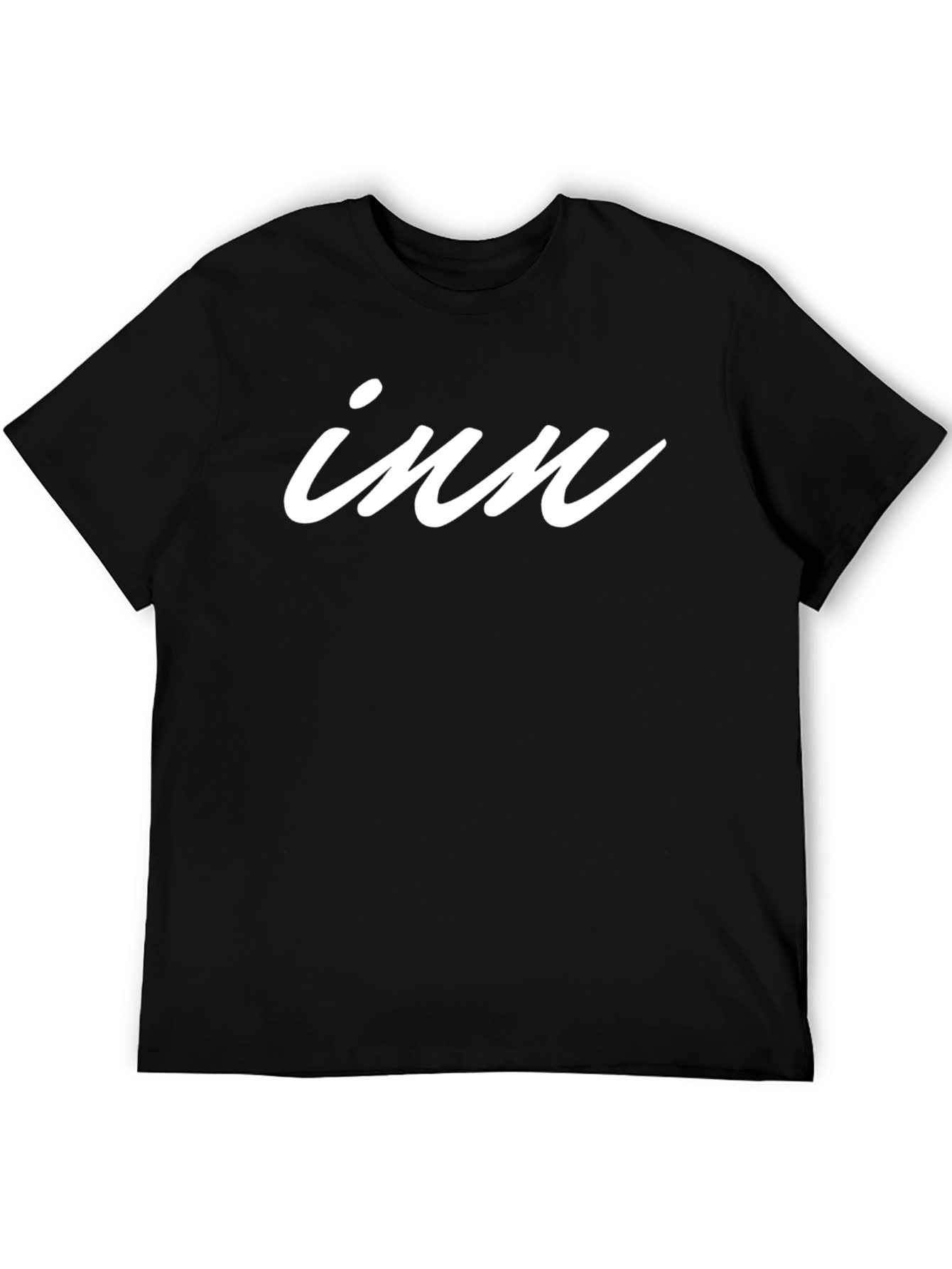Inn Graphic T-Shirt - Black Cotton Blend Tee