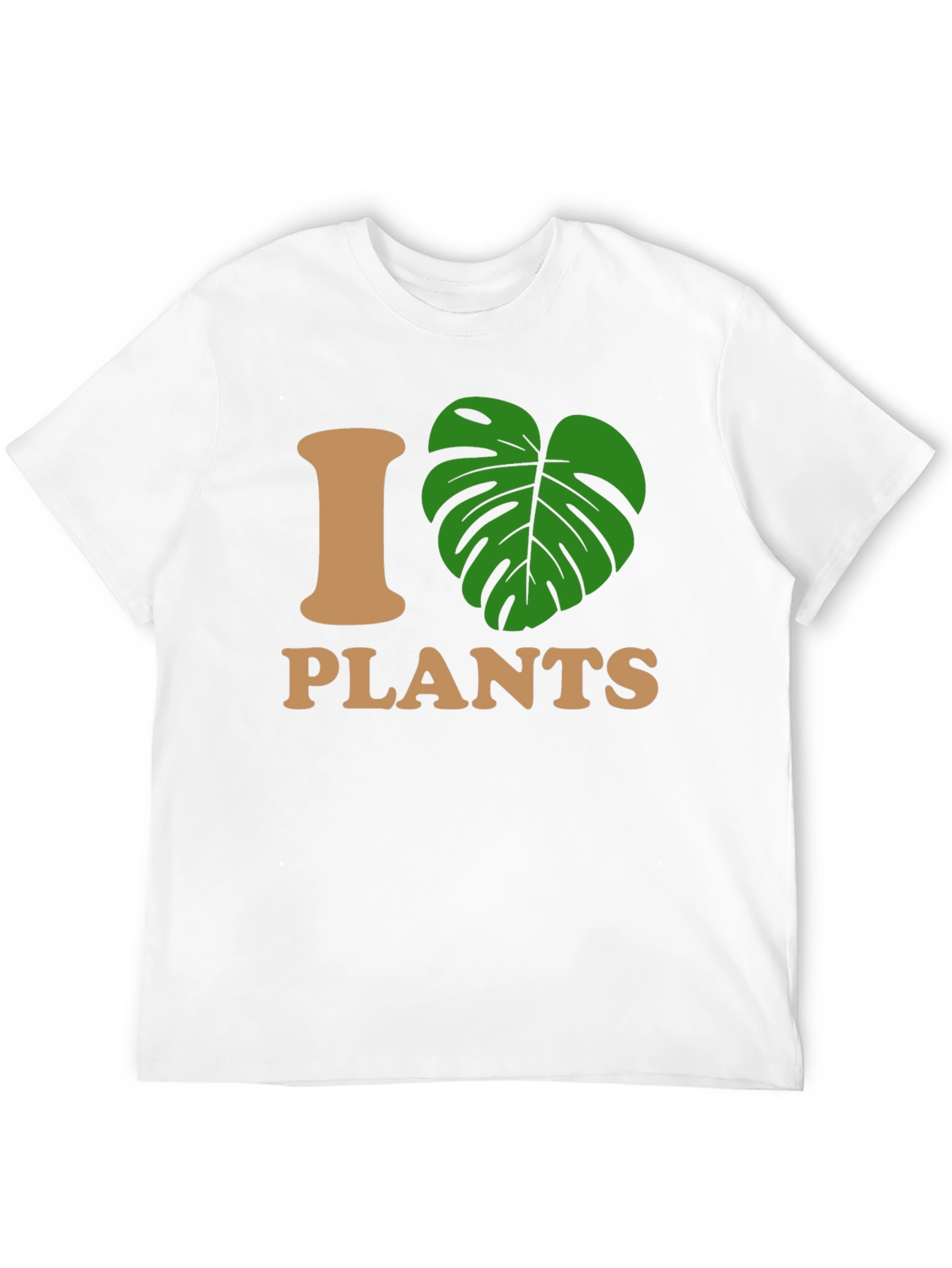 I Heart Plants Graphic T-Shirt - Black Casual Tee