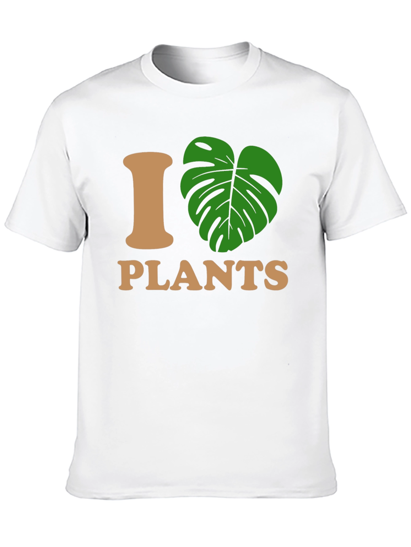 I Heart Plants Graphic T-Shirt - Black Casual Tee