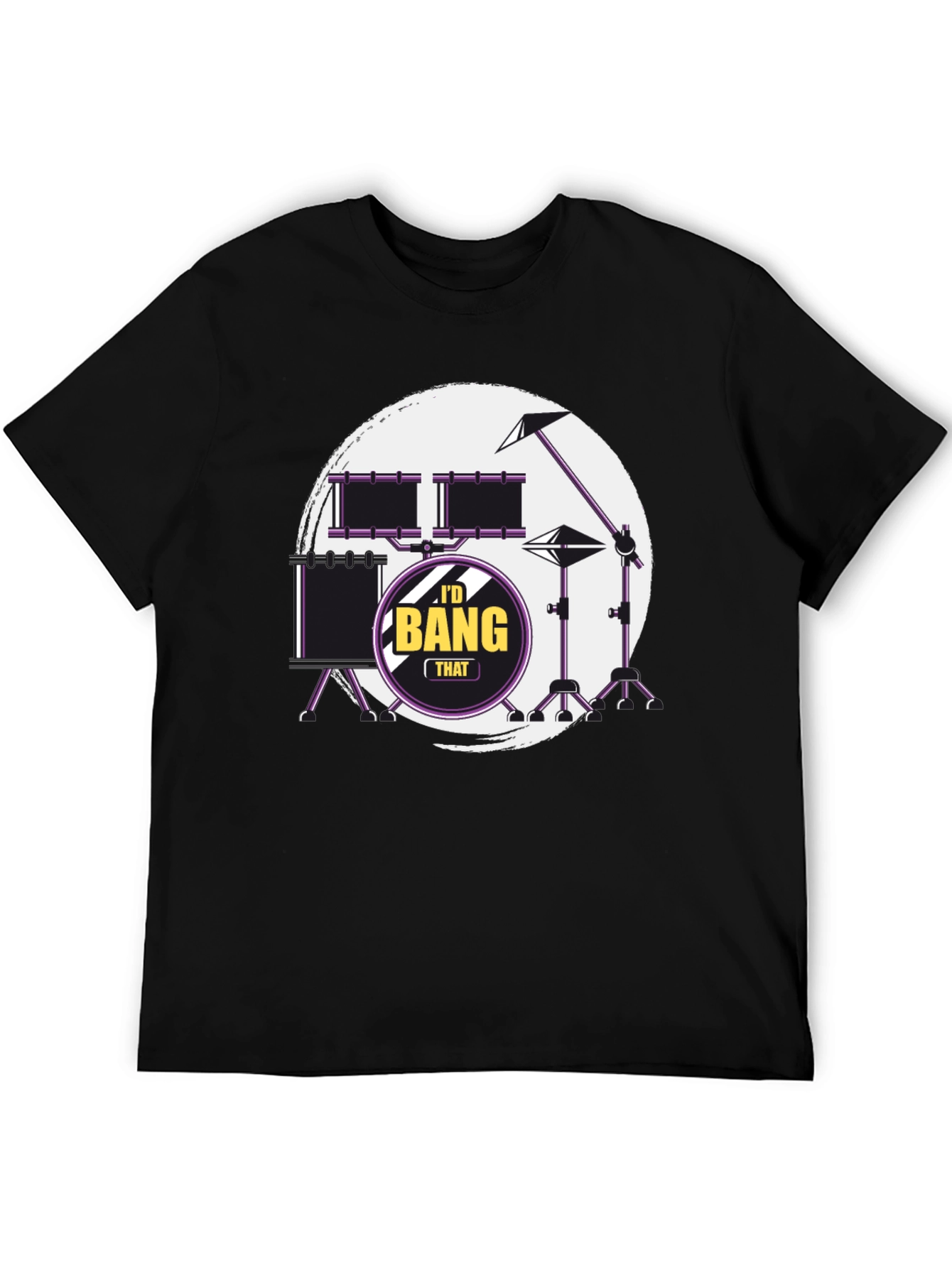 Id Bang That Drummer Black T-Shirt