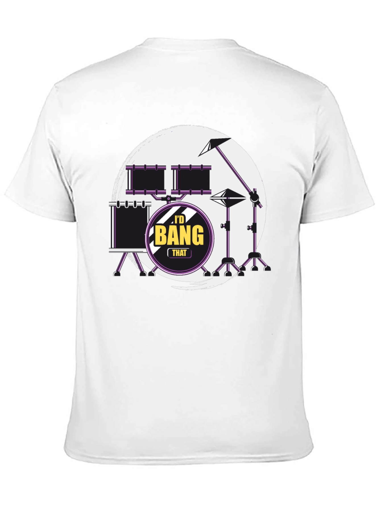 Id Bang That Drummer Black T-Shirt