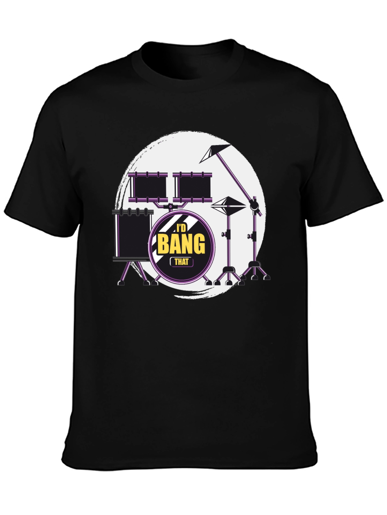 Id Bang That Drummer Black T-Shirt