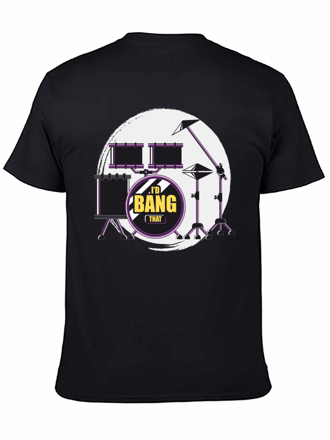 Id Bang That Drummer Black T-Shirt