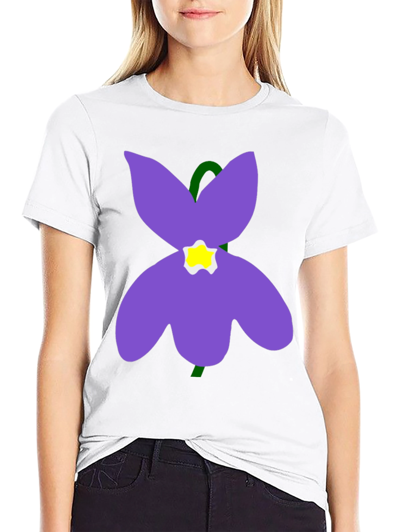 Flower Graphic T-Shirt - Soft Cotton Casual Wear
