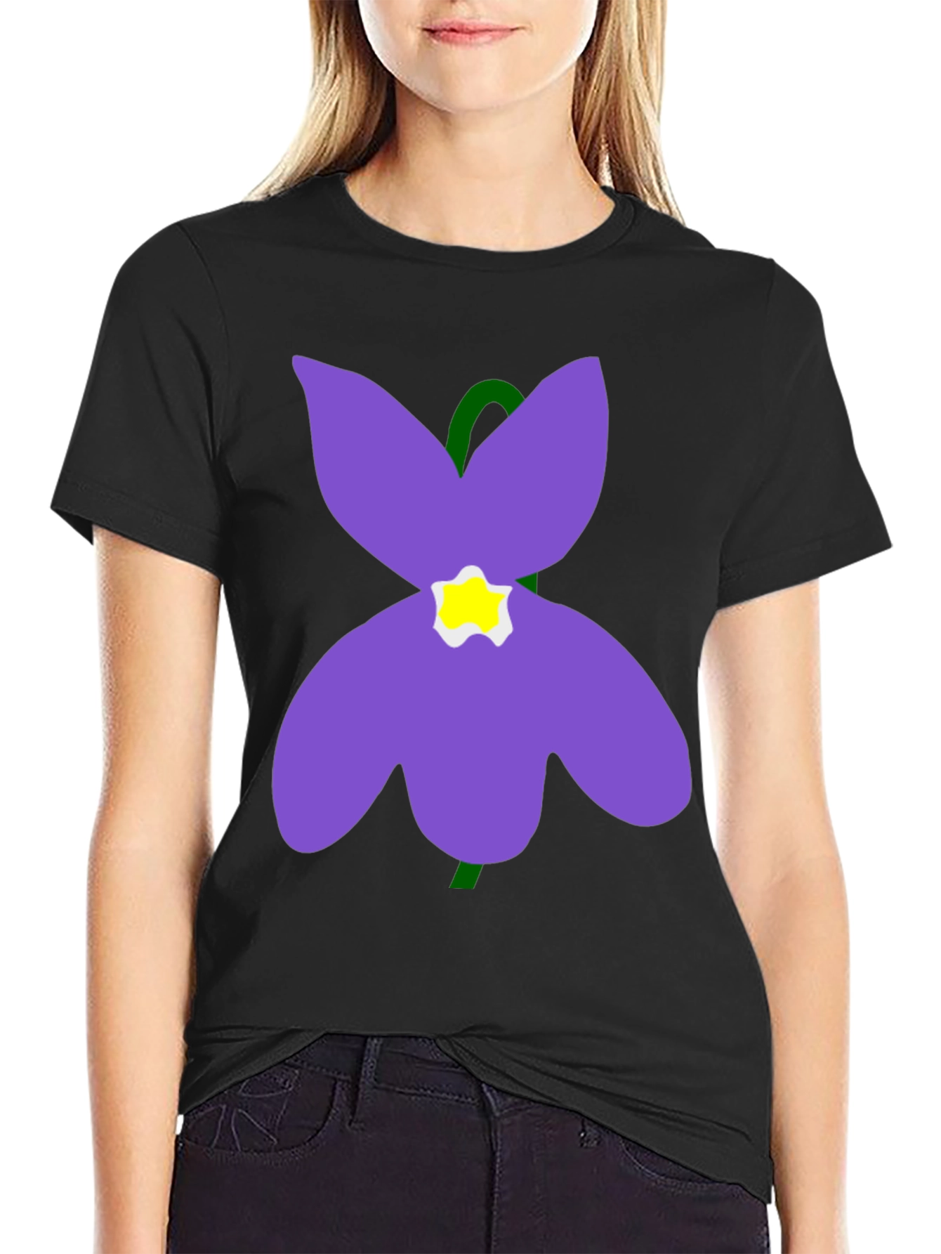 Flower Graphic T-Shirt - Soft Cotton Casual Wear