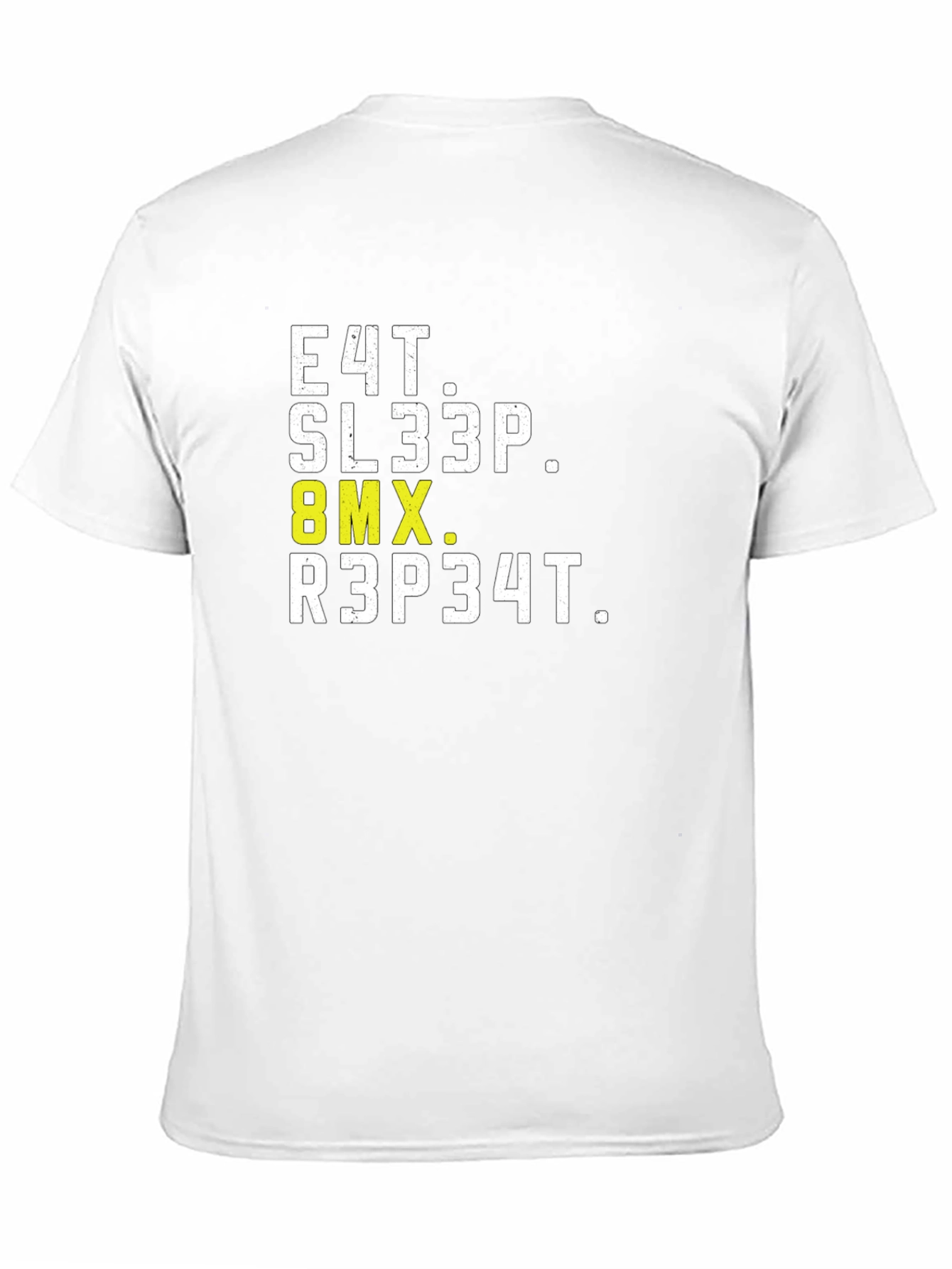 Eat Sleep BMX Repeat Black Graphic T-Shirt