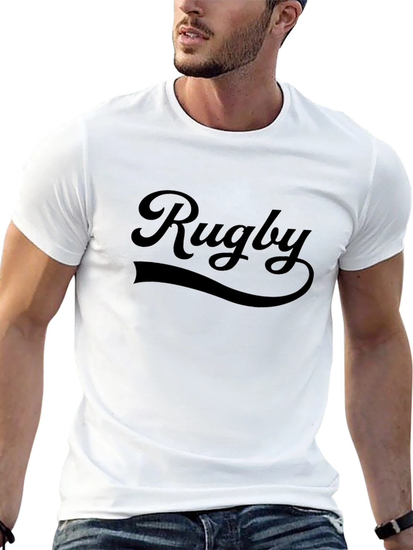 Rugby Graphic Tee - Stylish Comfort