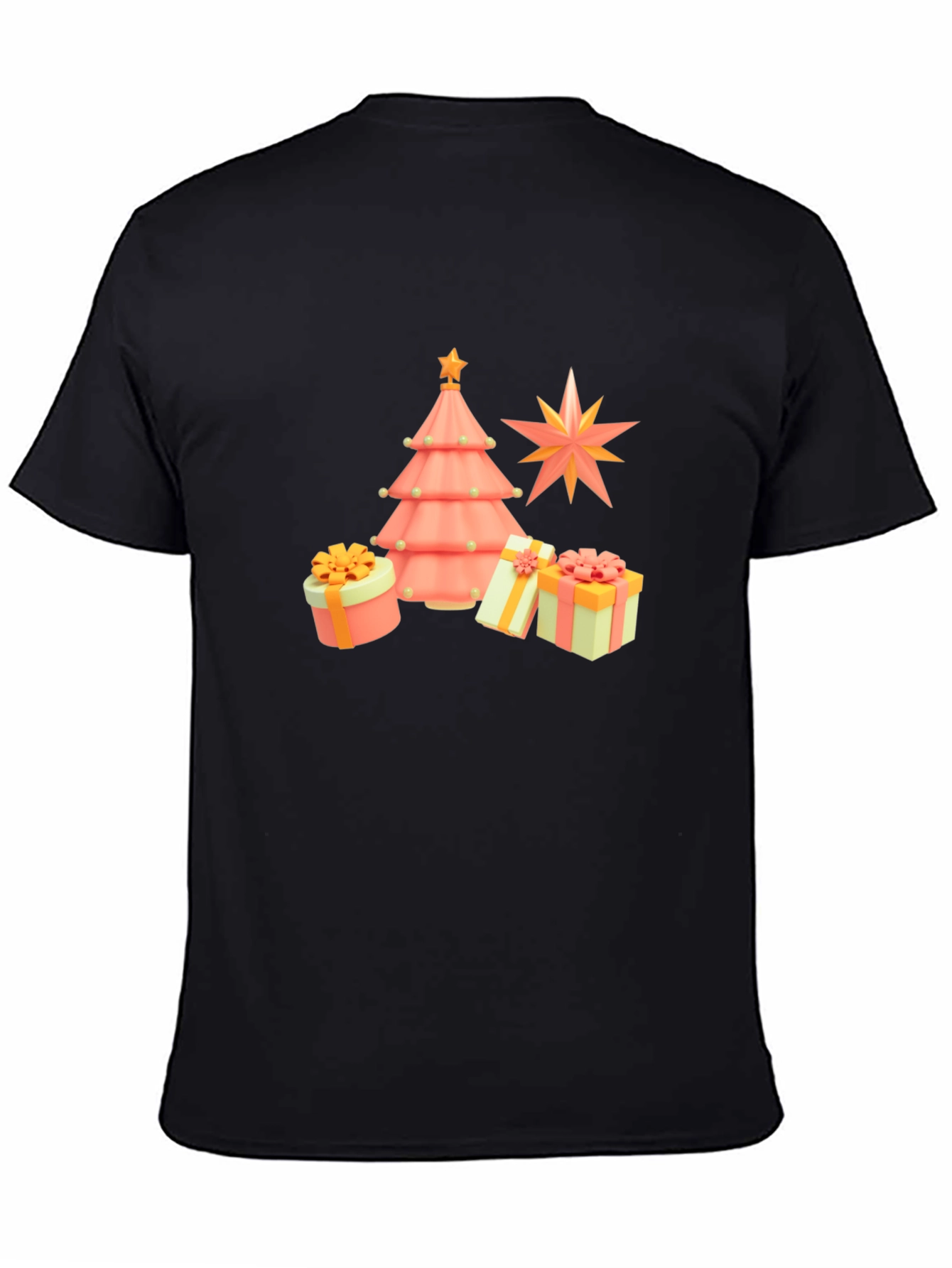 Festive Christmas Tree & Gift T-Shirt