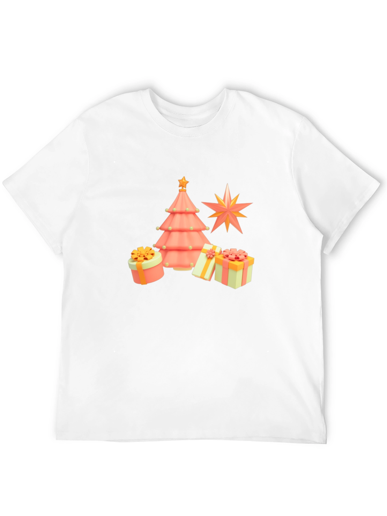 Festive Christmas Tree & Gift T-Shirt