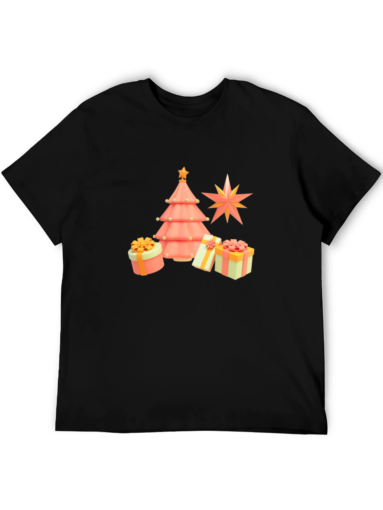 Festive Christmas Tree & Gift T-Shirt