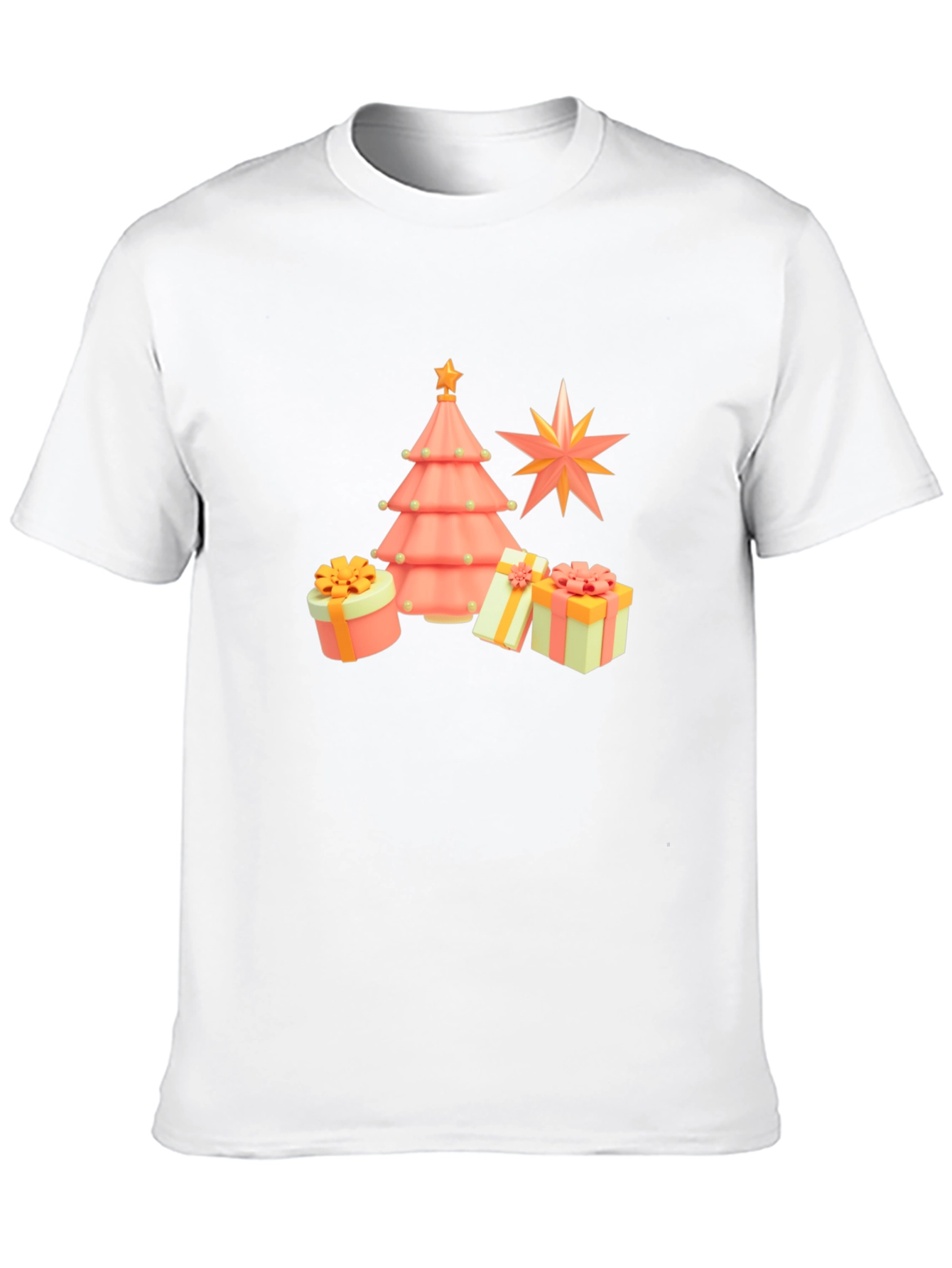 Festive Christmas Tree & Gift T-Shirt