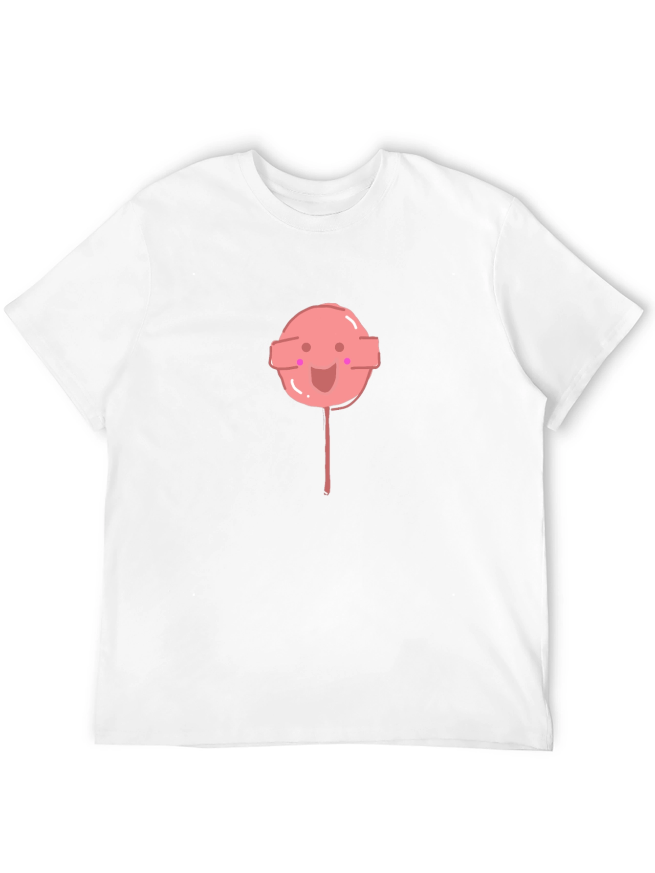 Cute Lollipop Graphic Black Tee