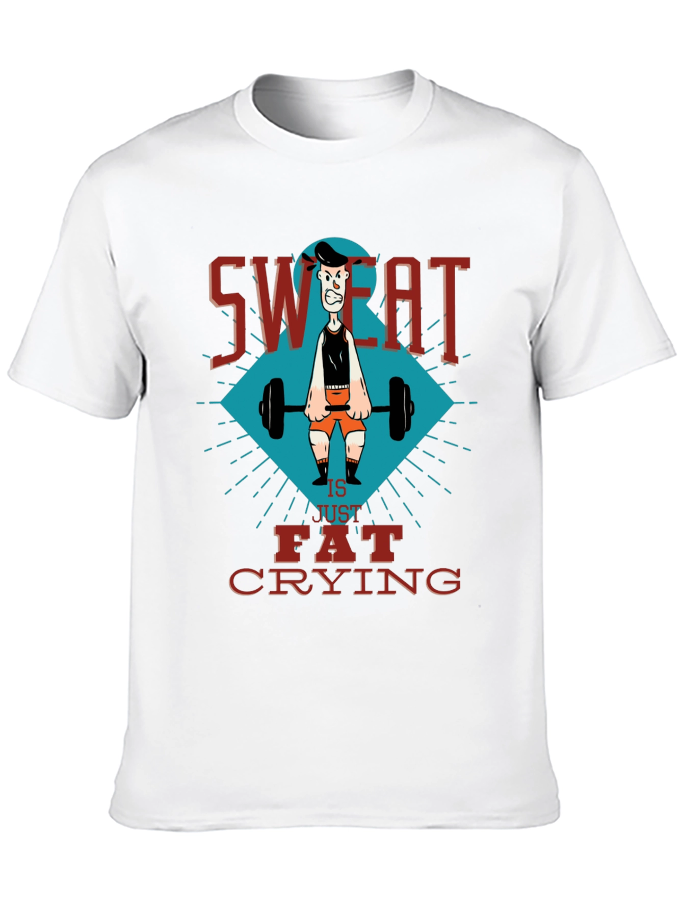 Sweat is Fat Crying Gym T-Shirt