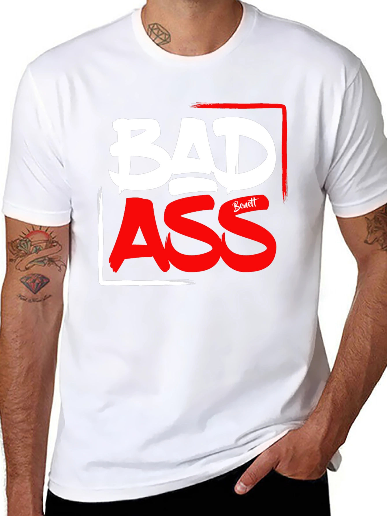 Bad Ass Graphic Print Tee