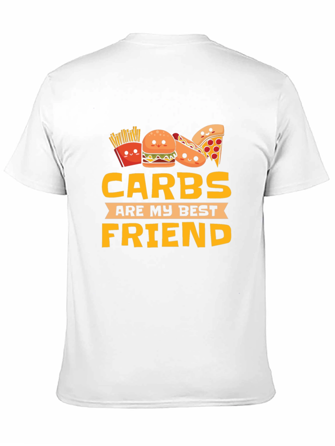 Carbs Are My Best Friend Graphic Tee - Black