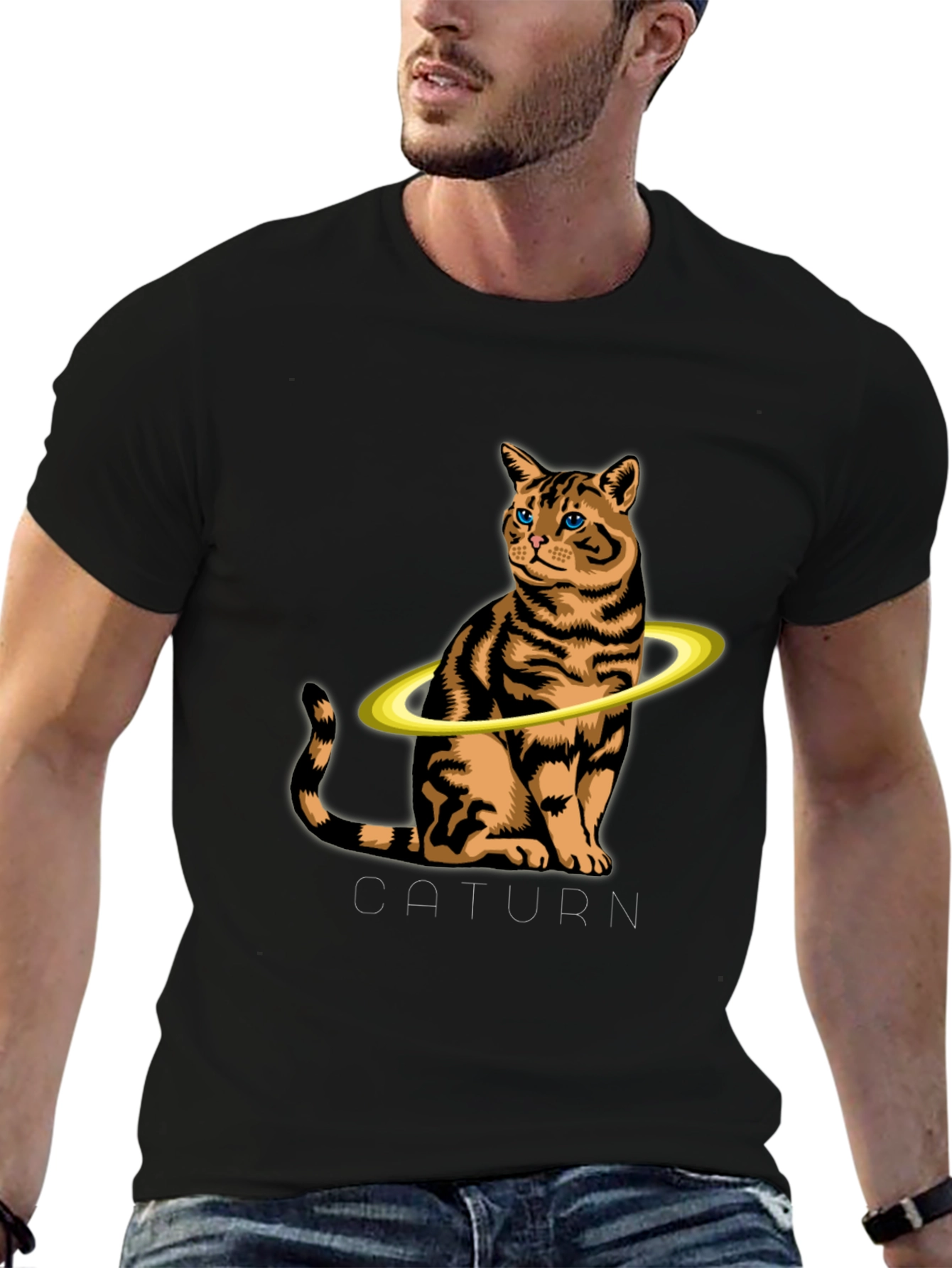 Caturrn Cat Saturn T-Shirt - Unique Graphic Tee