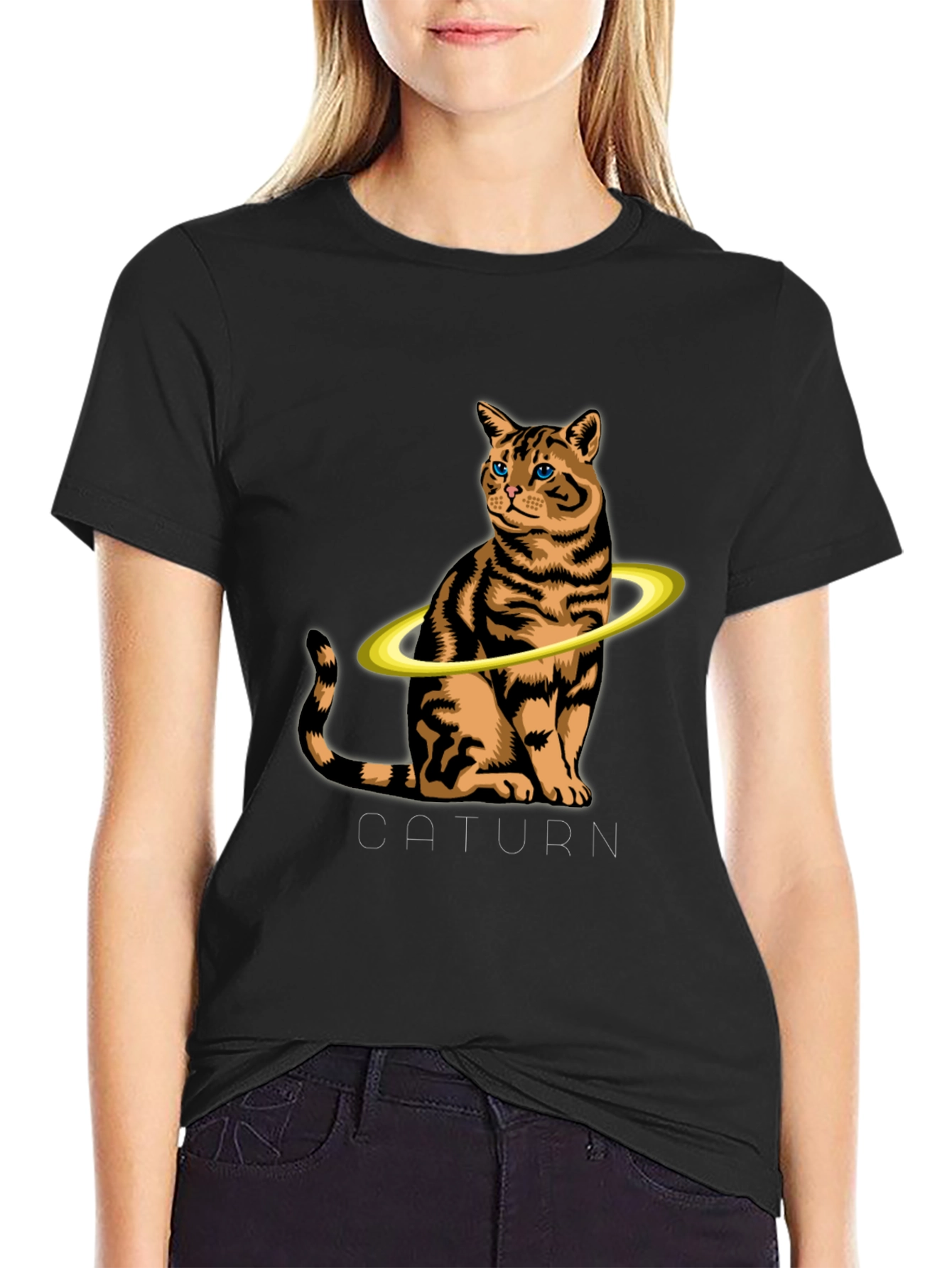 Caturrn Cat Saturn T-Shirt - Unique Graphic Tee