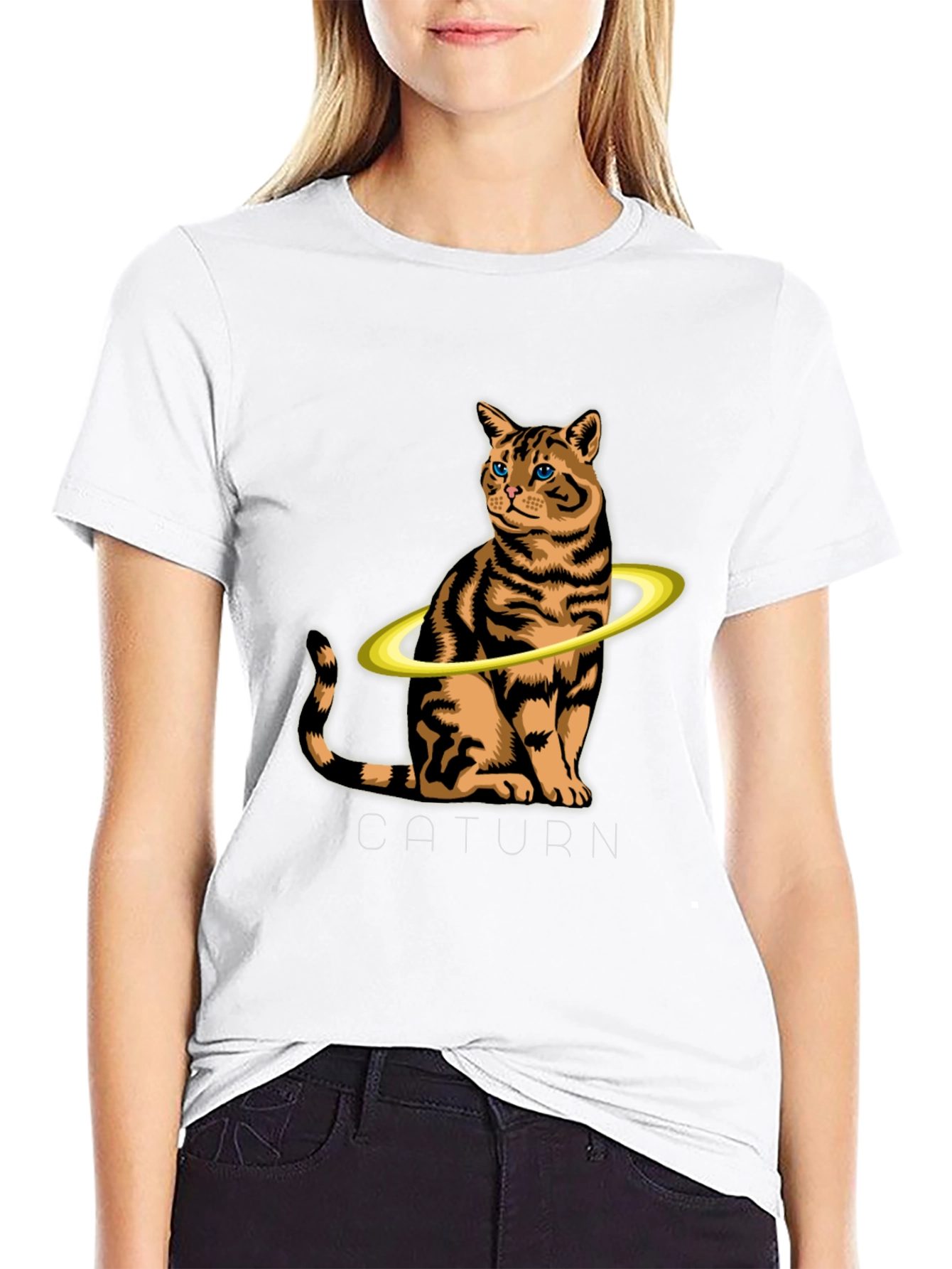 Caturrn Cat Saturn T-Shirt - Unique Graphic Tee