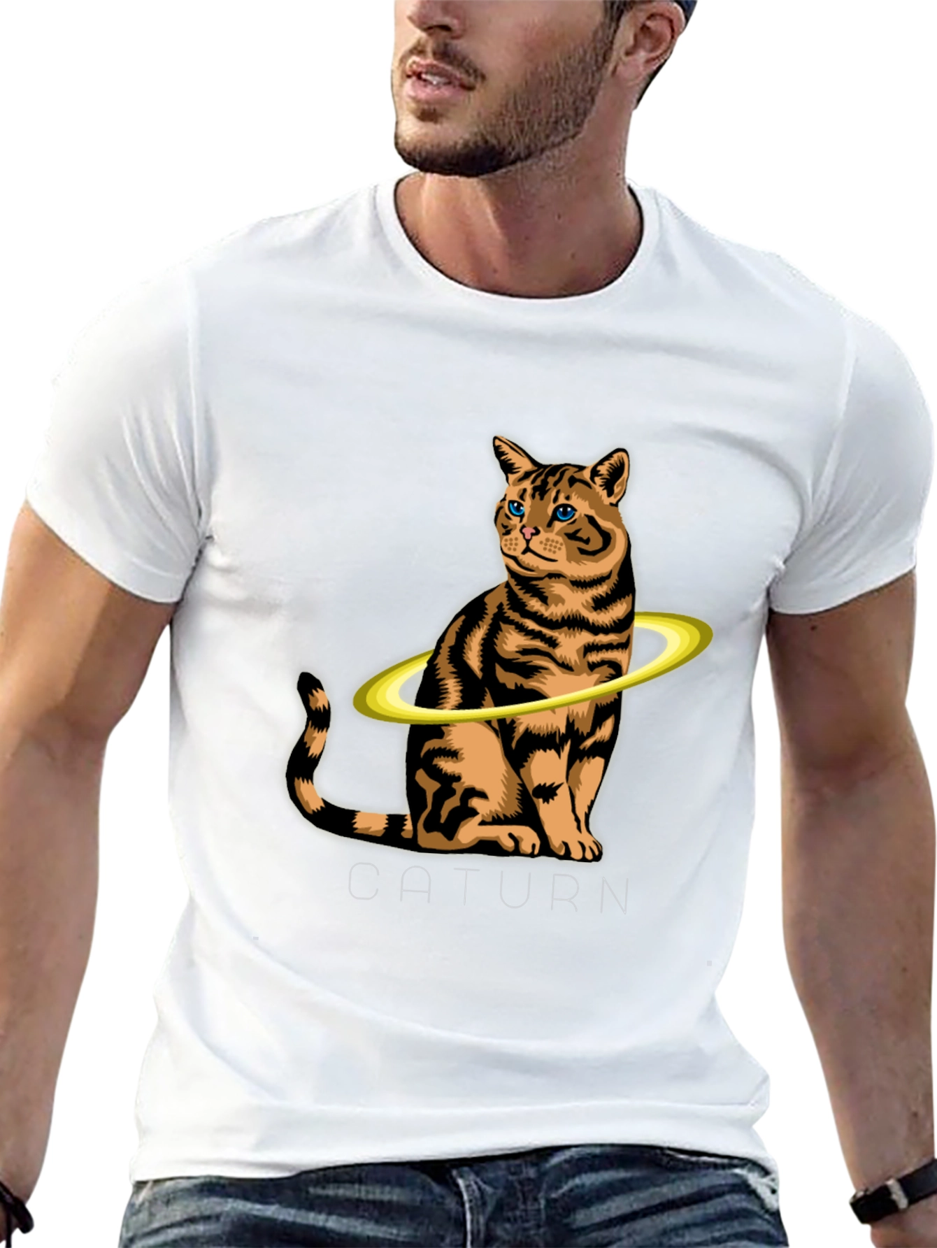 Caturrn Cat Saturn T-Shirt - Unique Graphic Tee