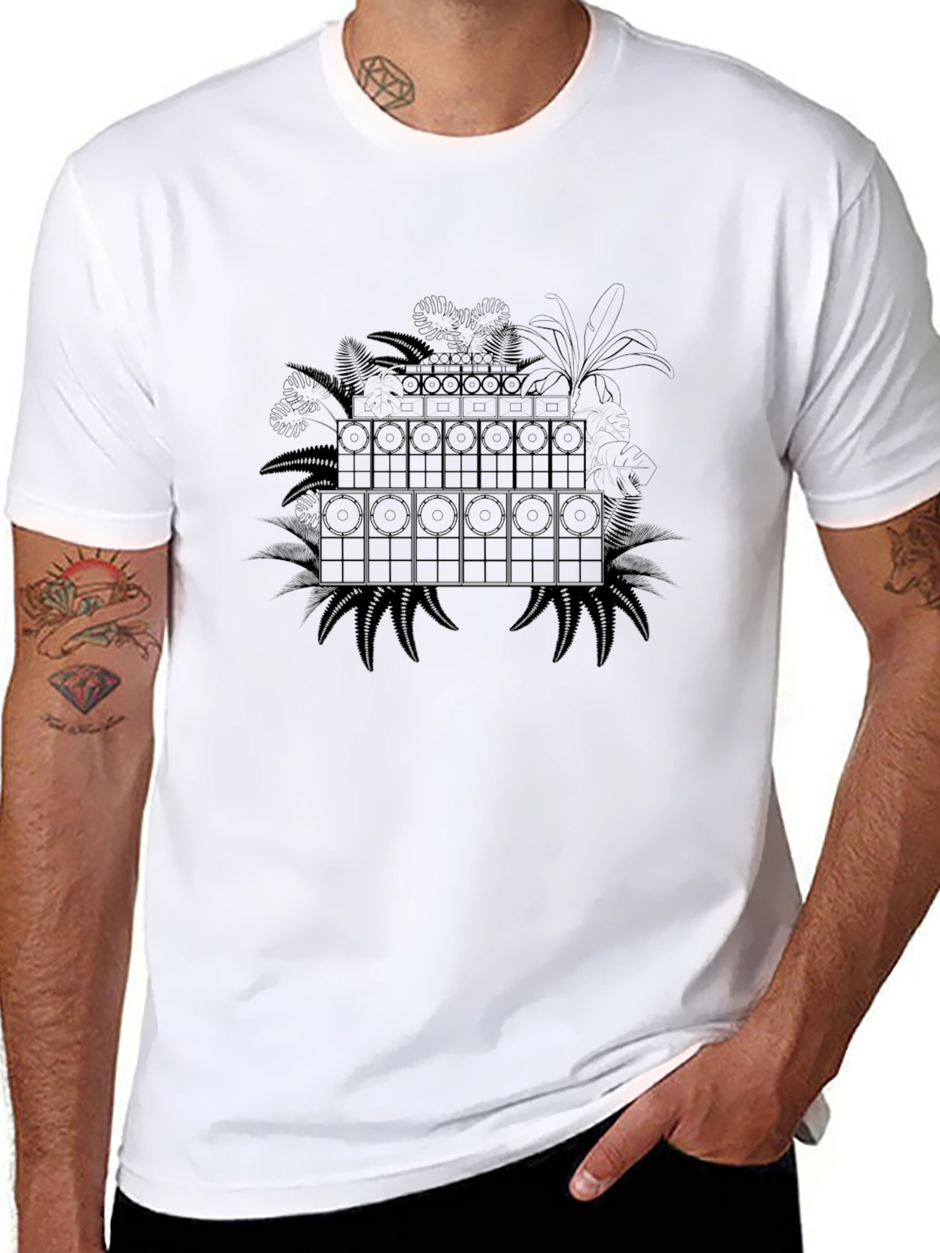 Rasta Reggae Sound System Graphic Tee
