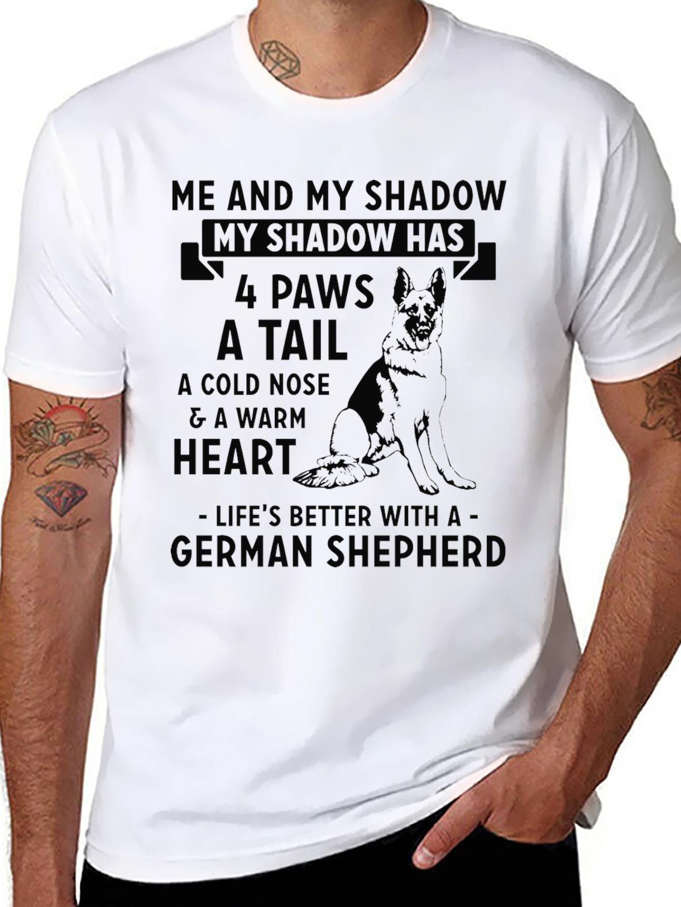 German Shepherd Shadow T-Shirt